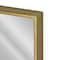Head West Brassy Gold Spectrum Metal Rectangular Bathroom Vanity Mirror - 30" x 24"